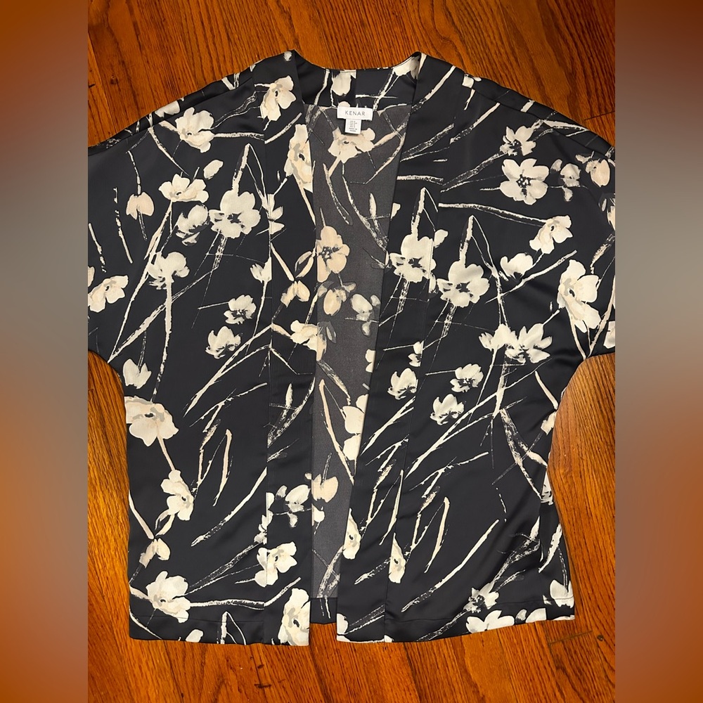 Kenar blue and Cream Floral